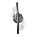 thumbnail image 1 of Apliques de pared modernos de 12 W, luz cálida elegante, 3000 K, lámparas de iluminación de pared para Negro, 1 of 8