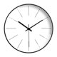 thumbnail image 1 of Reloj de pared silencioso sin reprimir batería operado para sala de teatro Blanco negro, 1 of 7