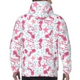 thumbnail image 7 of Goofa Seahorse and Starfish for Men's Hooded Sweatshirt - Lightweight Pullover Hoodie with Kangaroo Pocket, Perfect for Everyday Wear-3X-Large, 7 of 7