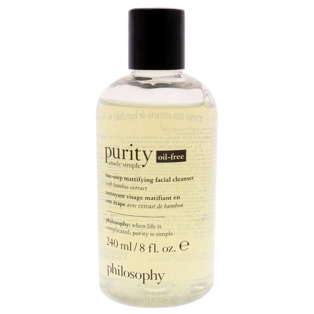 Philosophy Limpiador Limpiador facial sin aceite matificante de un solo paso Purity Made Simple 8 oz Philosophy Limpiador 8 oz