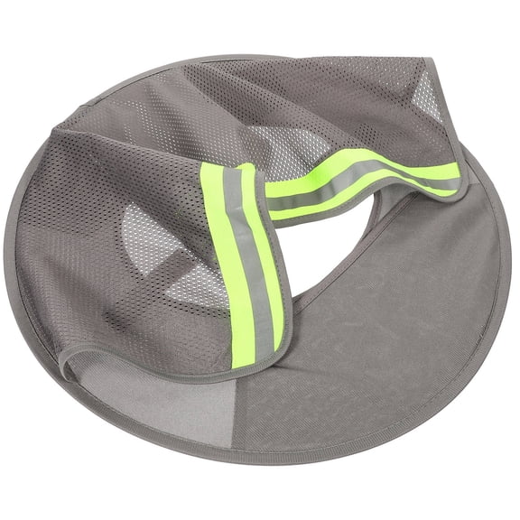 WRITWAA Hard Hat Accessories 1Pack Grey Polyester Brim Guard for Outdoor Work 45.5X45.5X24CM