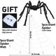 thumbnail image 3 of Araña gigante negra, telaraña triangular de 5 m x 4,8 m, 30 arañas de plástico, telaraña de 40 g para decoraciones de Halloween para interiores y exteriores, 3 of 5