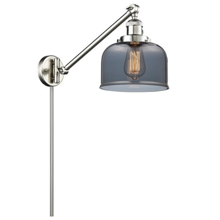 

innovations 1-lt led large bell 8 swing arm - brushed satin nickel - 237-sn-g73-led
