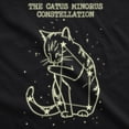 thumbnail image 2 of Womens The Catus Minorus Constellation Glow In The Dark T Shirt Funny Cats Tee Womens Graphic Tees, 2 of 9