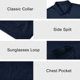 thumbnail image 4 of QPNGRP Men's Golf Polo Shirts Short Sleeve Moisture Wicking Dry Fit Performance Daily Casual Stylish Collared Shirts for Men Navy Blue S, 4 of 7