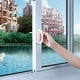 thumbnail image 4 of RV Juego de 6 manijas autoadhesivas para puerta corredera con manija adhesiva para puerta corredera para ventanas de vidrio, gabinetes, perilla para pelar y pegar, sin taladro, 6 piezas (blanco), 4 of 5