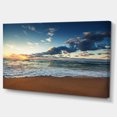 thumbnail image 2 of Tableau mural imprimée sur toile Design Art Levée de soleil à l'ocean, 2 of 3