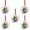 F, variant on AnuirheiH 5PCS 2022 Christmas Hanging Ornaments Christmas Tree Pendant Lighted Pendant Faceless Santa Claus Pendant