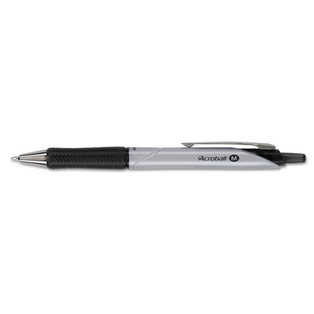 Pilot Acroball Pro Ball Point Retractable Pen, Black Ink, 1mm, Dozen -PIL31910
