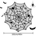 thumbnail image 2 of Nappe en Dentelle d'Halloween, Nappe en Toile d'Araignée 100 % Polyester Décoration d'Halloween pour Table / Rideau / Cheminée / Porte, 2 of 5