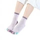 thumbnail image 3 of BR Calcetines cortos de 5 dedos con punta de algodón multicolor, color morado, para mujeres y hombres, 3 of 3
