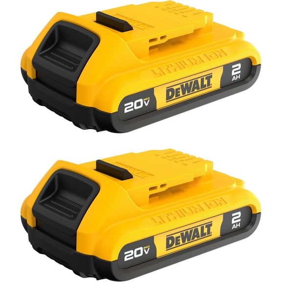 DEWALT 20V MAX Battery, Compact 2.0Ah Double Pack (DCB203-2)