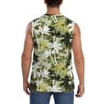 thumbnail image 4 of Fotbe Hawaii Palms Men's Camiseta sin Mangas Estampada para Hombres, Playera Casual para Gimnasio, Entrenamiento, Playa-3X-Large, 4 of 7