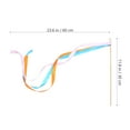 thumbnail image 3 of Wedding Ribbon Stick Fairy Wands Chromatic Silk Rainbow Dance Ribbons Child 10 Pcs, 3 of 6