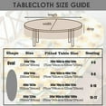 thumbnail image 6 of Sunflower Oval Tablecloth 60x84in for Oval Table Waterproof Yellow Table Cloths for Dining Room Indoor Outdoor Table Cloth, 6 of 6