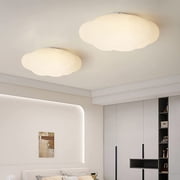 Arturesthome Modern White Cloud Flush Mount Ceiling Light Hanging Lights Fixture Chandelier Kids Room Bedroom Lamp Pendant Lighting for Children Living Room