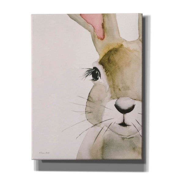 Epic Graffiti'Peeking Bunny' by Susan Ball, Giclee Canvas Wall Art, 26"x34"