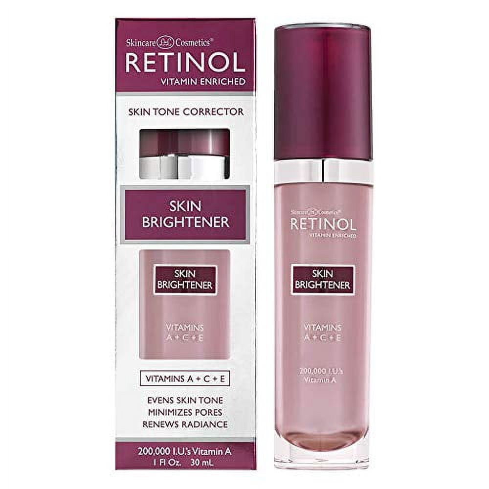Retinol Skin Brightener – The Original Retinol Brand – Skin Tone Corrector Smooths & Rejuvenates Face for Healthy Glow – Minimizes Fine Lines & Wrinkles with Plant & Fruit Extracts, Vitamin A, C & E