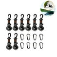 thumbnail image 2 of 8PCS Suction Anchor Kit Heavy Load Plastic Suction Hook Kit with 4 Carabiners Reusable Suction Cup Hanging Hook Kit for Home Ceiling Car, 2 of 9