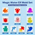thumbnail image 2 of Kit de moldes Kiditos Magic Water Elf de 10 formas libres de BPA, 2 of 9