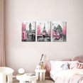 thumbnail image 6 of CANVASZON Wall Art Pink and Gray Canvas Art Girls Room Decor Paris Theme Rustic Canvas Print Art, 6 of 6