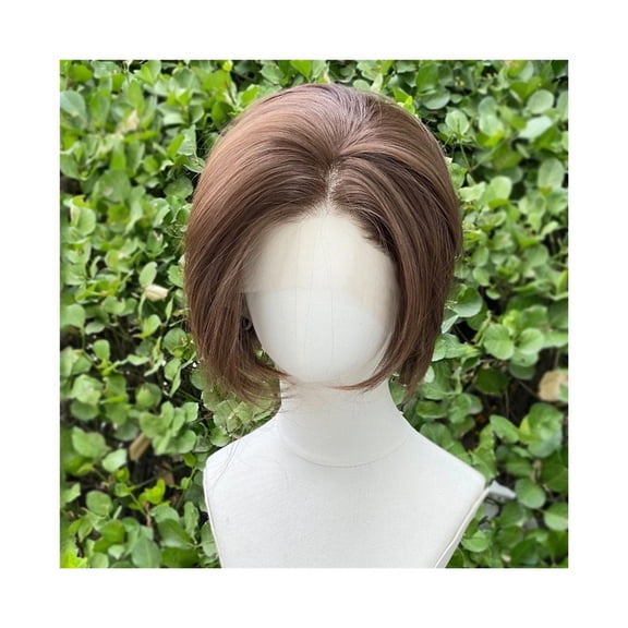 Light Brown Short Bob Cut Synthetic Lace Front Wigs for Women 13x4 Lace Front Wigs