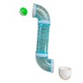thumbnail image 4 of Tablero sensorial para actividades de desarrollo temprano con accesorios de bricolaje y tubos Azul, 4 of 8