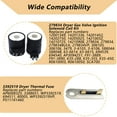 thumbnail image 4 of 338906 Dryer Flame Sensor & 279834 Gas Valve Ignition Solenoid Coil Kit & 3392519 Thermal Fuse – Exact Fit For Whirl-pool May-tag Ken-more Dryers - Replaces WP338906 303377 DC32-00008A, 4 of 6
