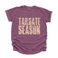 thumbnail image 3 of Tailgate Season Block Distressed - Women's Garment Dyed Graphic T-Shirt, 3 of 15