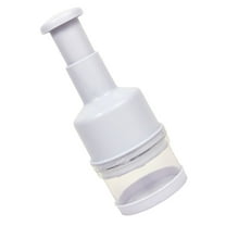 LIFKOME White Garlic Press Manual Mincer Made of PP and Stainless Steel for Kitchen Use Easy to Clean and Store