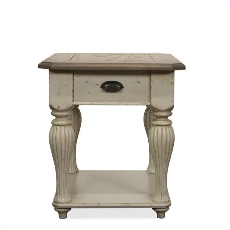 3 Piece Farmhouse Coffee And End Table Set In Dover White Walmart Com Walmart Com