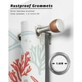 thumbnail image 6 of nqOlkjepod Outdoor Curtains for Patio Waterproof, Ocean Orange Red Outdoor Privacy Panels Grommet, Coastal Starfish Coral Shell Marine Blackout Outside Curtains for Porch/Cabana 54"x95", 2 Panels, 6 of 8