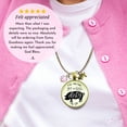 thumbnail image 3 of Pig Moms Get Dirty Necklace Gutsy Goodness Female Adult Bronze Metal Jewelry, 3 of 8