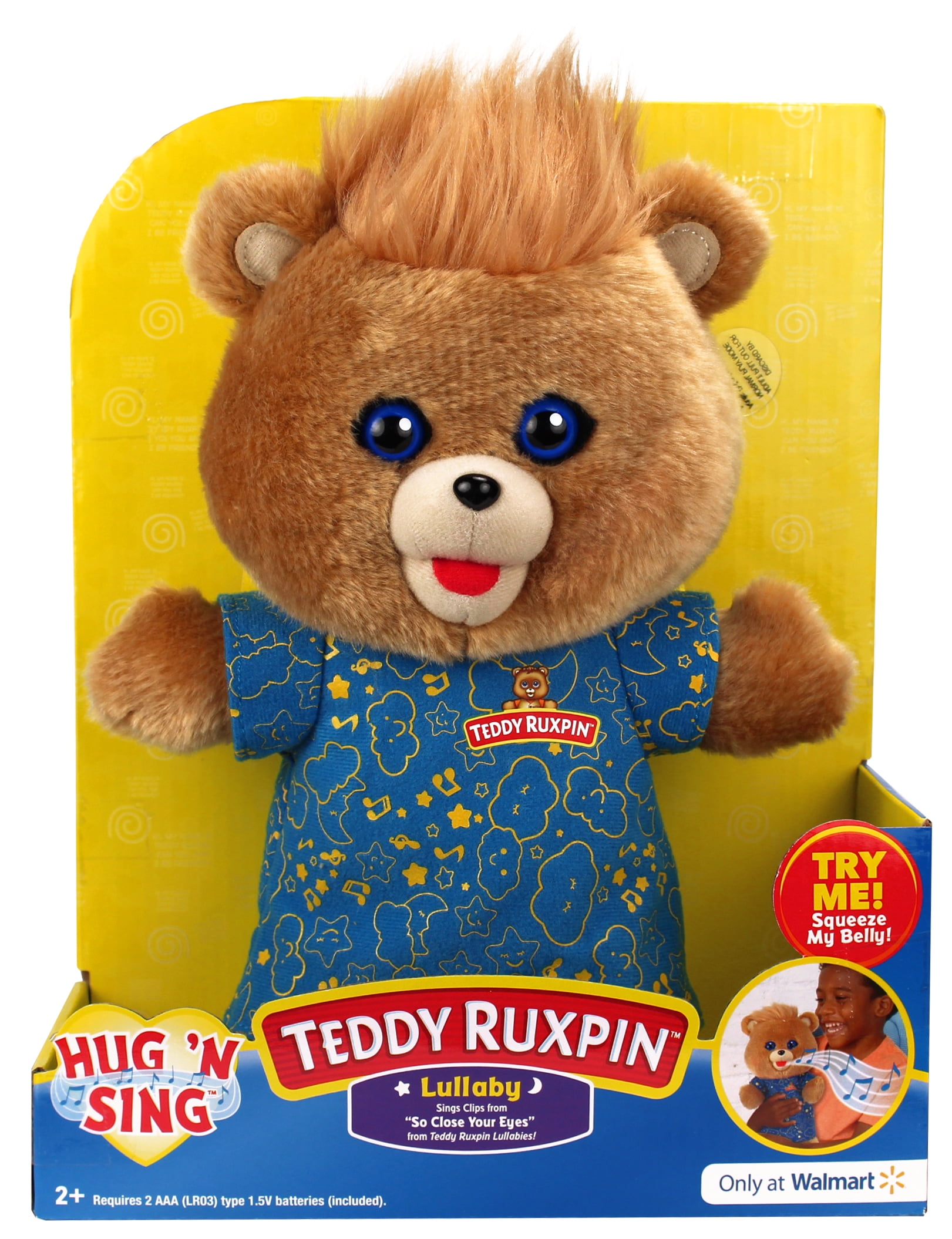 Teddy Ruxpin Hug N Sing Interactive Lullaby Nighttime Bear Walmart Exclusive 