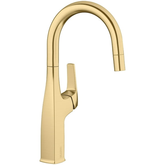 Blanco 442681 Rivana 1.5 GPM Single Hole Pull Down Bar Faucet - Gold