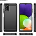 thumbnail image 3 of for Samsung A03S case, Galaxy A03S case with HD Screen Protector, Fashion Shock-Absorption Flexible TPU Bumper Soft Rubber Protective Case Cove for Samsung Galaxy A03S (Black Brushed TPU), 3 of 8