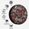 thumbnail image 6 of Kdxio Vintage Gaming for Tire Cover Wheel Protectors Tyre Covers Weatherproof Wheel Covers Universal Fit for Trailer Rv SUV Truck Camper Travel Trailers 17 inch, 6 of 8