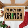 thumbnail image 1 of Grinch Decor Grinch Christmas Decorations Bathroom Grinch Christmas Decorations Christmas Festival Decoration Front Door Carpet Indoor Outdoor Mat, 1 of 3