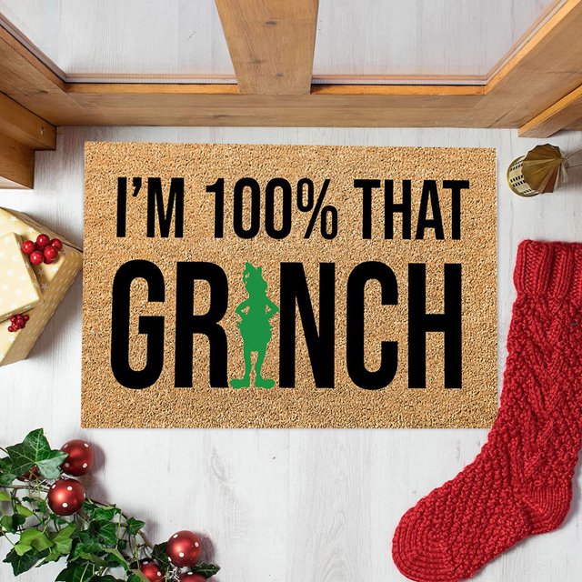 Grinch Decor Grinch Christmas Decorations Bathroom Grinch Christmas Decorations Christmas Festival Decoration Front Door Carpet Indoor Outdoor Mat