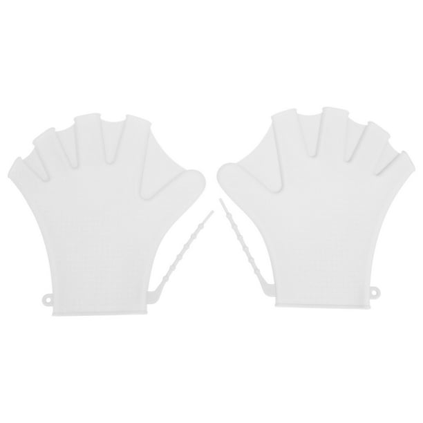 1 par de paletas de natación ajustables Guantes de piscina Guantes auxiliares de buceo