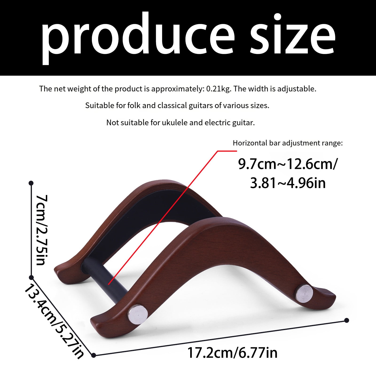Adjustable Floor Guitar Holder Portable Acoustic Guitar Rack Musical Instrument Display Stand Easy to Use