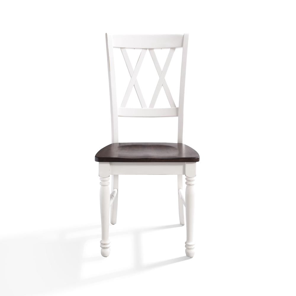 Crosley Furniture Shelby Traditional Wood X-Back Dining Room Chairs Set of 2, Kitchen Chair