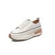 thumbnail image 3 of Zapatos de verano para mujer, combinables, con cordones, plataforma plana, de malla, informales, vulcanizados, 3 of 5