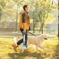 thumbnail image 3 of Poop Scoop with Long Handle, Spring-Loaded Lightweight Design for All Dogs Sizes, Durable Plastic Pet Waste Remover for Lawn Yard Garden Cleanup, Portable Dog Pooper Scooper Dark Green, 3 of 4