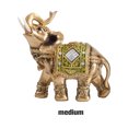 thumbnail image 3 of Elefante esculpir estatua estatuilla resina librería decoración Animal artesanía habitación mascotas accesorios recuerdo de la suerte Decoración del hogar Verde, 4.1x2.0x4.1 pulgadas Medio Billuyoard HA076984-02, 3 of 6