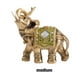 thumbnail image 3 of Estatua esculpida de elefante, figurita para el hogar, librería de resina, habitación de manualidades de animales, mascotas en miniatura, Decoración del hogar Verde, 4.1x2.0x4.1 pulgadas Medio Inteprter HA076984-02, 3 of 6