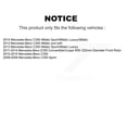 thumbnail image 2 of Transit Auto Front Rear Coated Disc Brake Rotors and Semi-Metallic Pads Kit for Car Mercedes-Benz C300 C350 E350 KGF-101080, 2 of 11