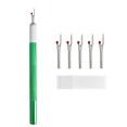 thumbnail image 1 of 1Pcs Thread Cutter with 5Pcs Replacement Head Seam Ripper Stitch Thread Unpicker Embroidery Thread Remover DIY Sewing Tools, 1 of 6