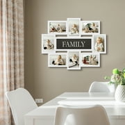 8 Opening Family Picture Frame Gallery Collage Wall Hanging Photo Frame for 6 x 4 Photo White