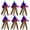 A-6 PCS Feather Refills, variant on Toys Refills, 6 count  Da Bird Feathers Refill,  Wand Replacement  for Indoor Cats (C)